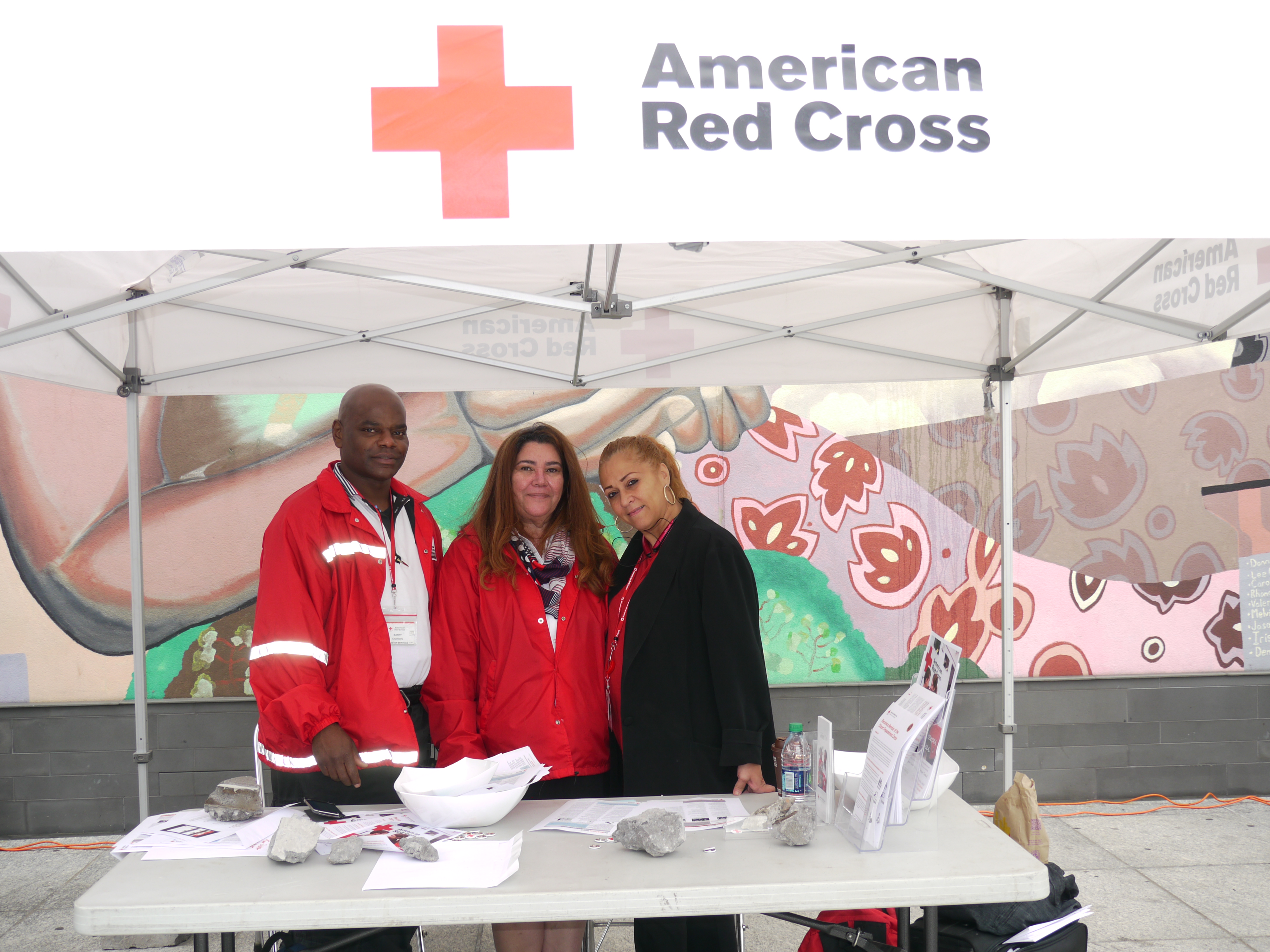 American Red Cross table at Harlem Emergency Preparedness Day