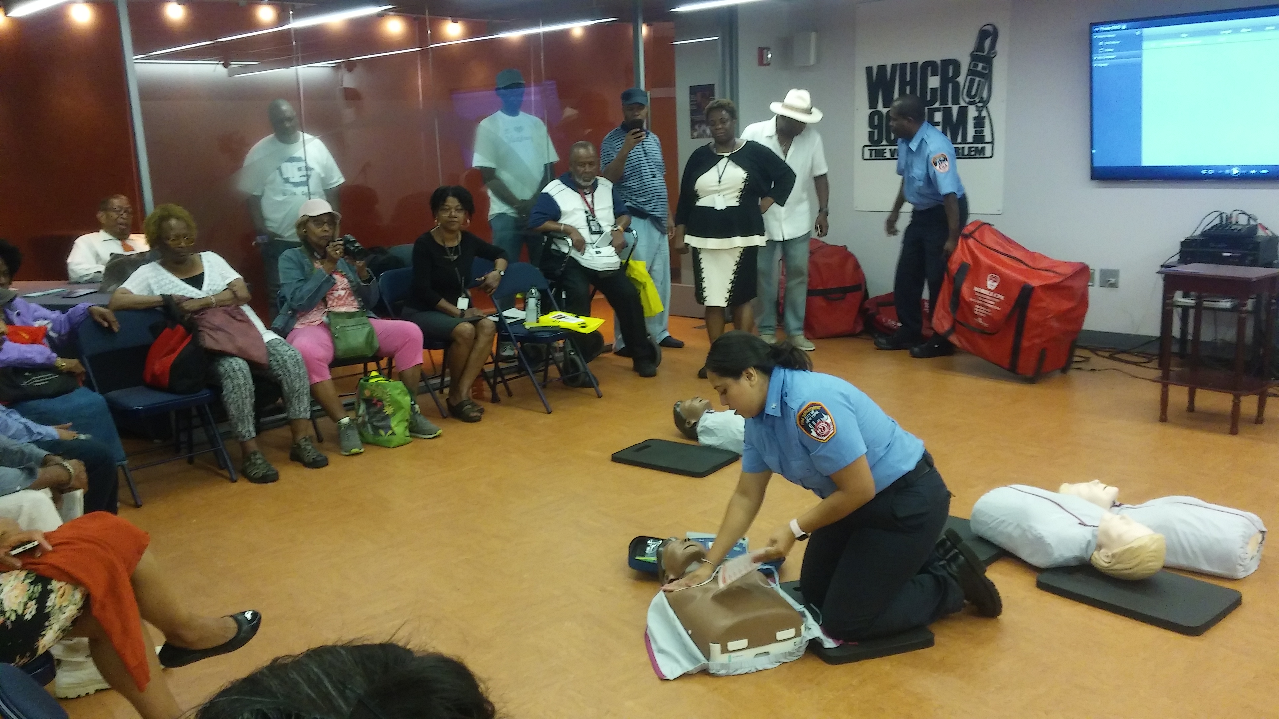 Harlem Emergency Preparedness Day 2017 - FDNY showing how to do CPR