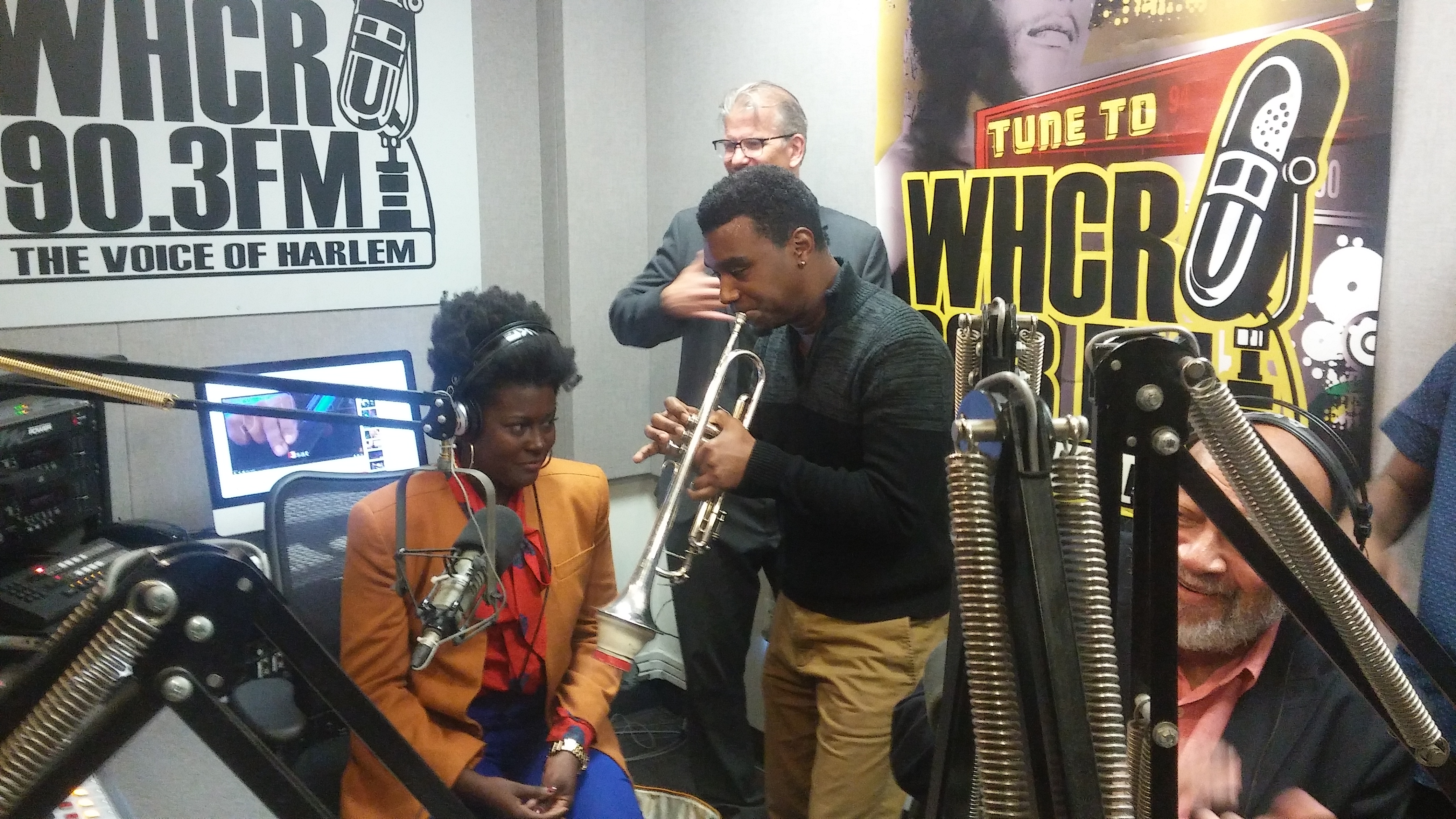 NEA Jazz Masters Breakfast at 90.3FM/NY WHCR - one person playing musical instruments