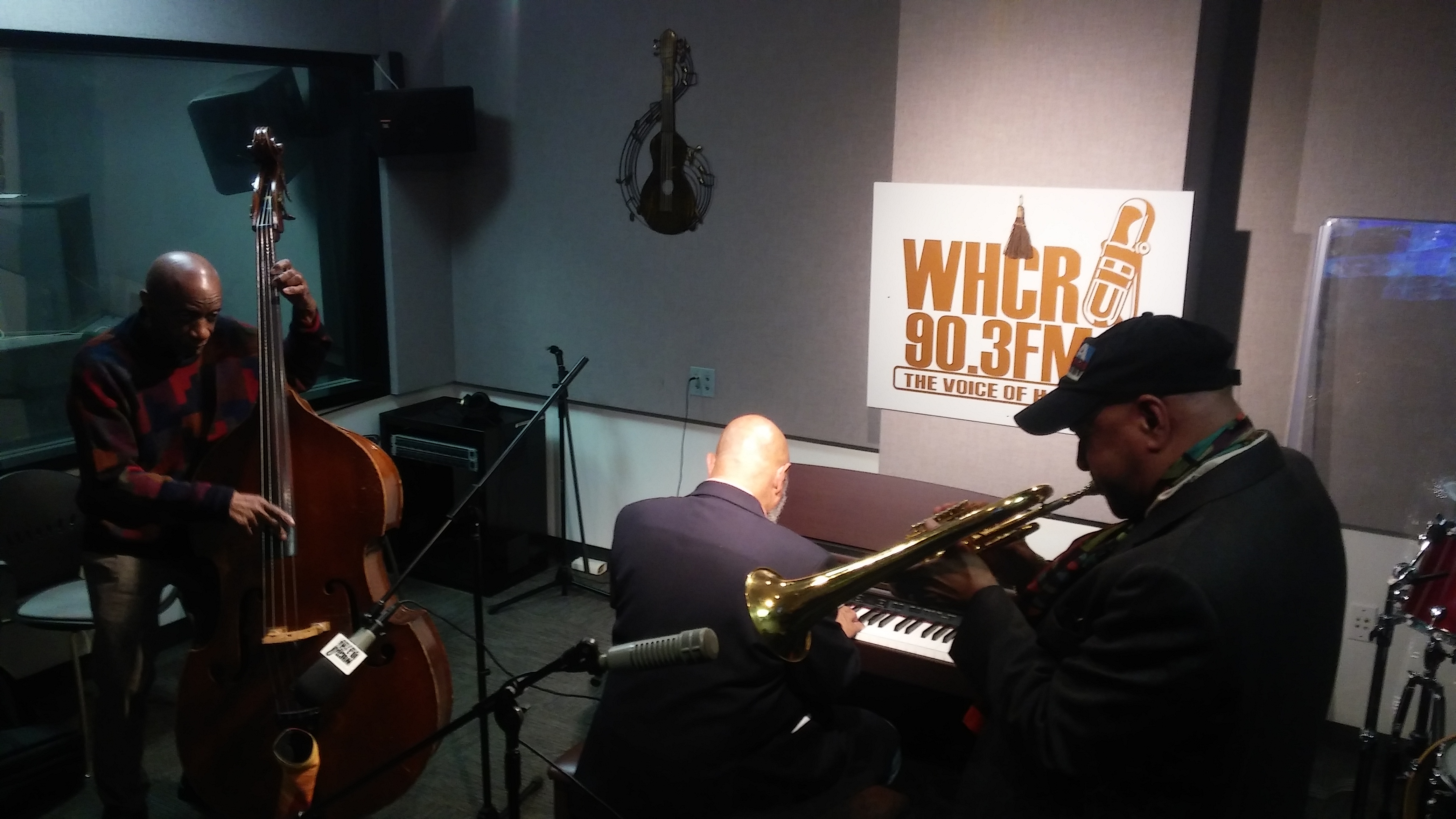 NEA Jazz Masters Breakfast at 90.3FM/NY WHCR - Two people playing musical instruments